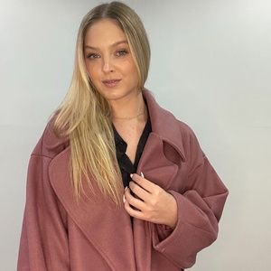 Dusty Pink Long Coat